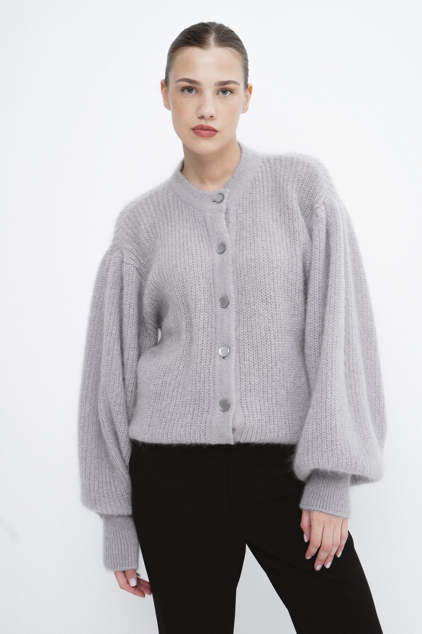 Kid mohair and silk cardigan TASMANIA