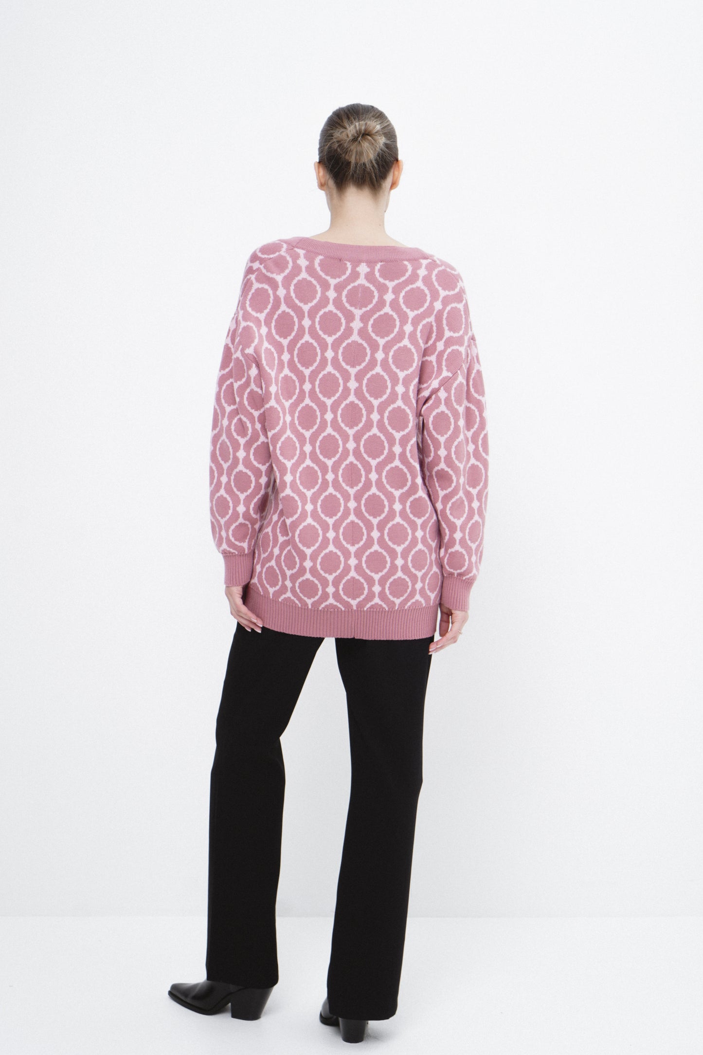 Wool cardigan CURAÇAO long