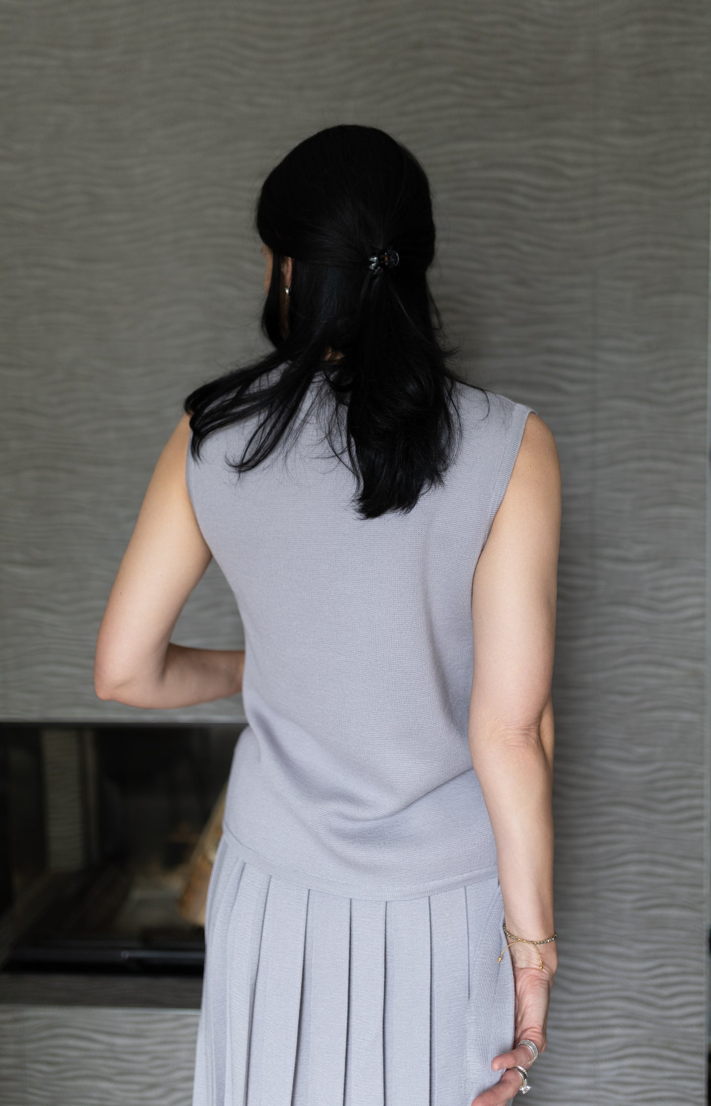 Cashmere and silk vest TENERIFE