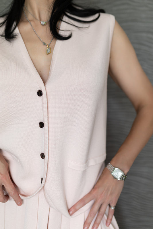 Cashmere and silk vest TENERIFE