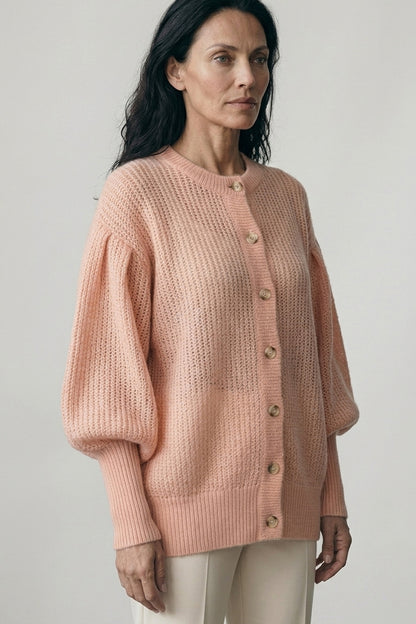 Kid mohair and silk cardigan