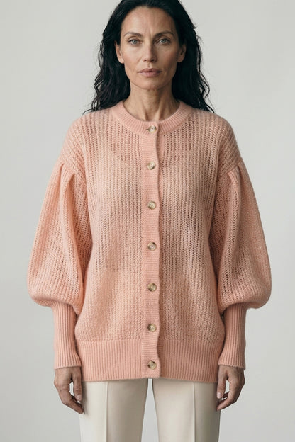 Kid mohair and silk cardigan