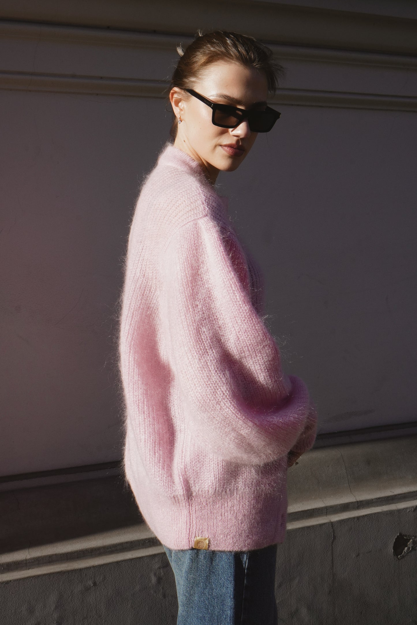 Kid mohair and silk cardigan TASMANIA