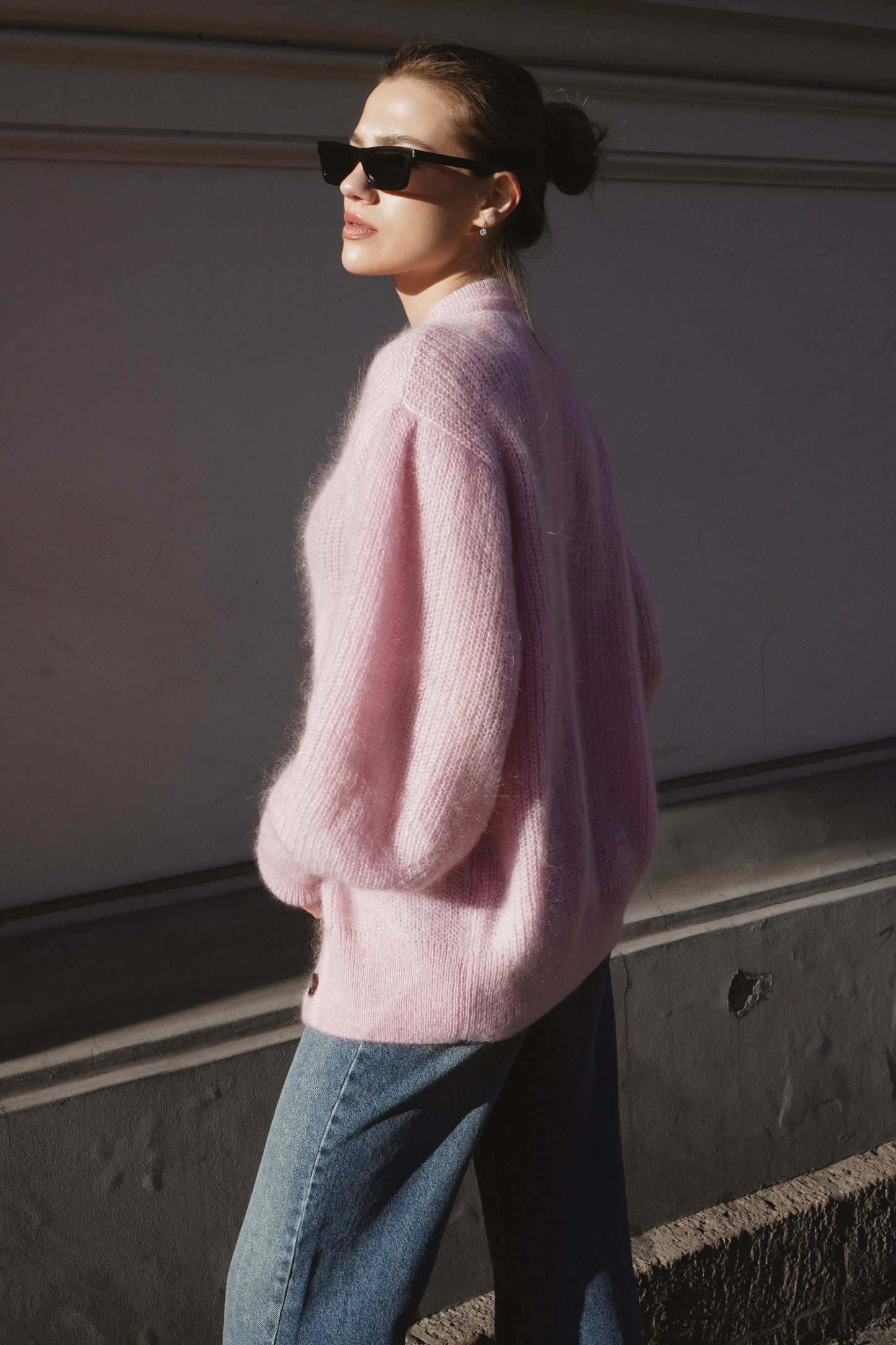 Kid mohair and silk cardigan TASMANIA