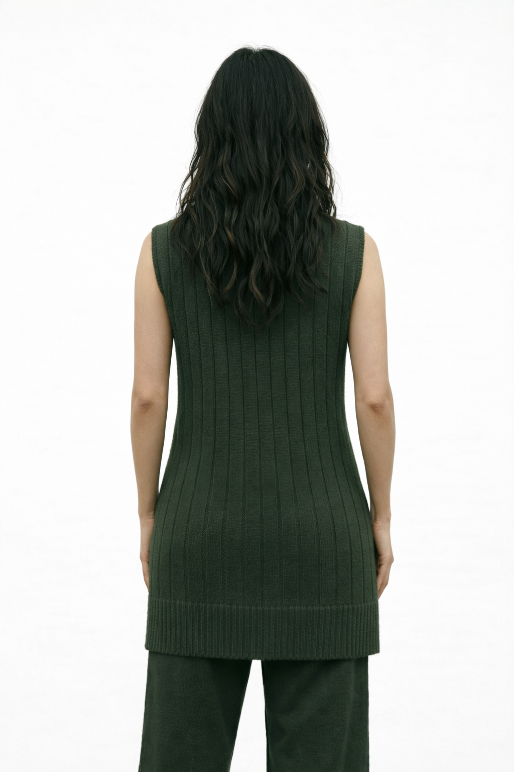 Long Merino Wool Vest