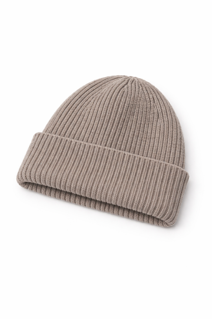 Merino wool beanie Taupe