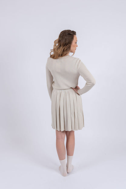 Soft cashmere silk skirt