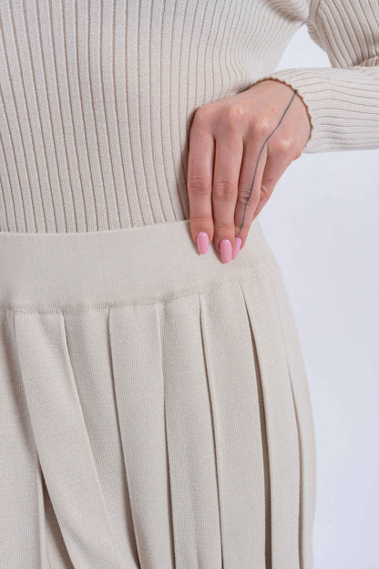Soft cashmere silk skirt
