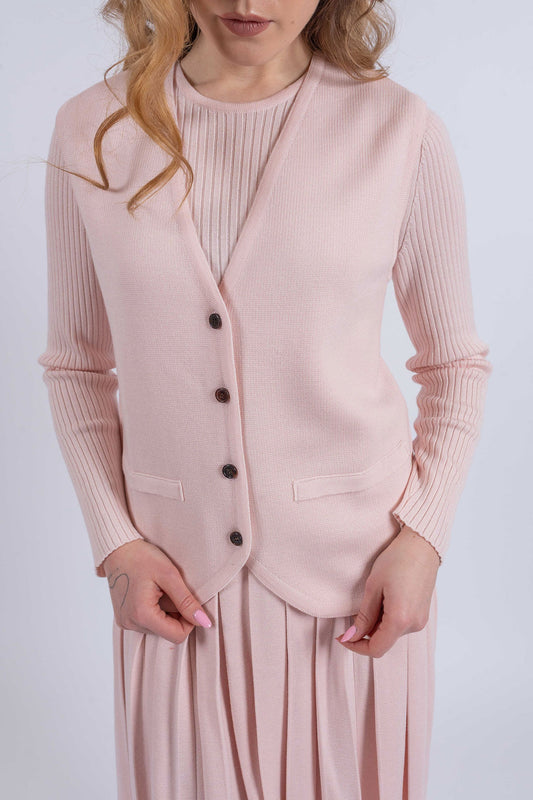 Cashmere and silk vest TENERIFE