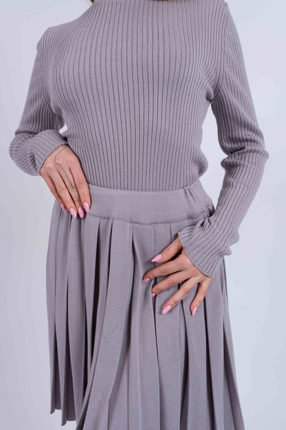 Soft cashmere silk skirt
