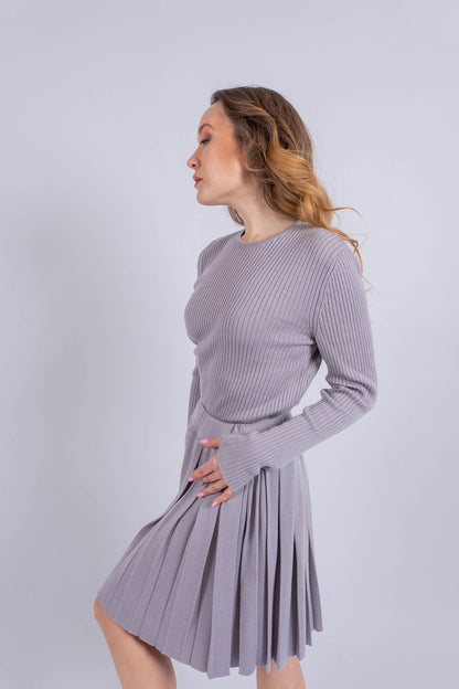 Soft cashmere silk skirt