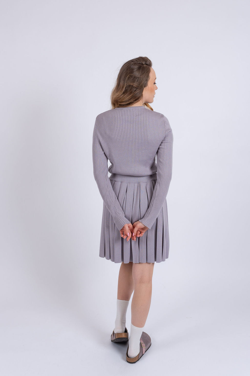Soft cashmere silk skirt