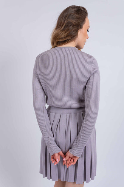 Soft cashmere silk skirt