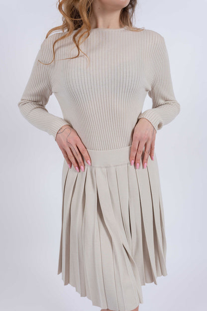 Soft cashmere silk skirt