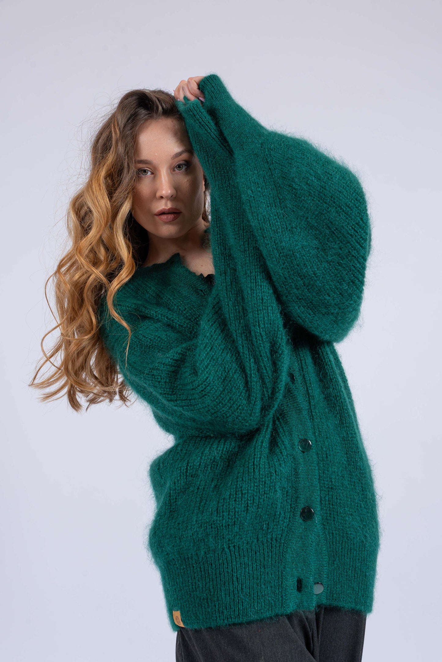 Mohēras un zīda kardigans TASMANIA